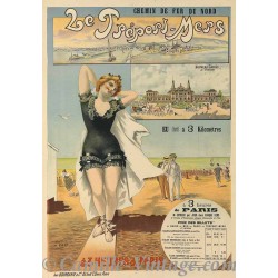 Poster Vintage Le Tréport-Mers Nouveau Casino