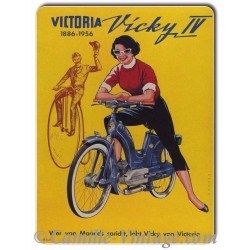 Plaque Aluminium Mobylette Victoria