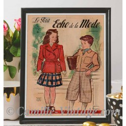 Affiche Le Petit Echo de La Mode 7 Septembre 1947