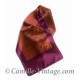 Foulard Rétro et Vintage Bordeaux/Orange