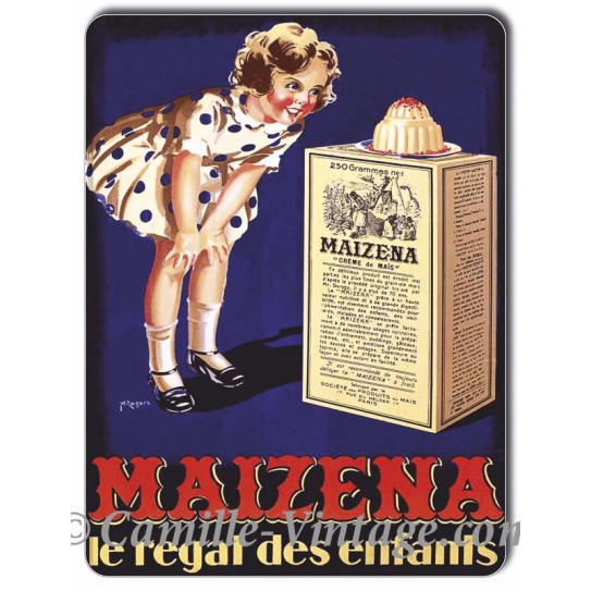 Plaque métal Maïzena Gâteau