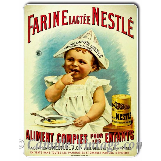 Tin signs Farine Lactée Nestlé