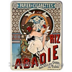 Tin signs Papier à cigarettes Riz Abadie