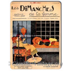 Plaque Aluminium Les Dimanches de la femme