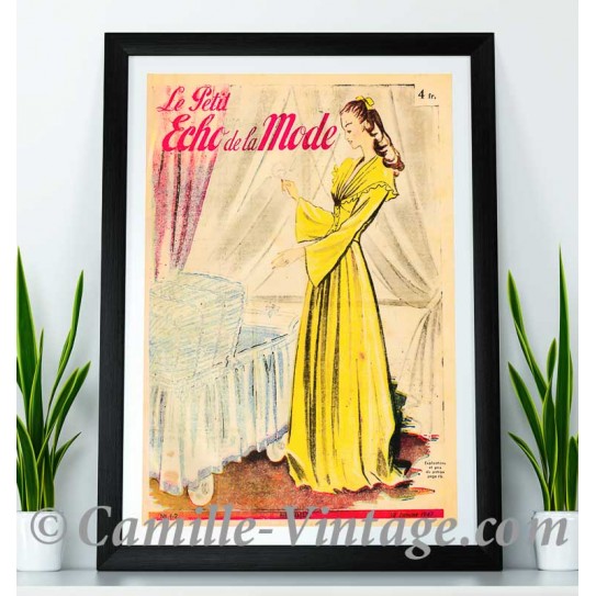 Poster Vintage Le Petit Echo de La Mode 12 Janvier 1947