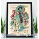 Poster Vintage the first dresses 1947