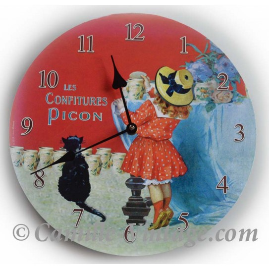 Horloge Murale Confiture Picon