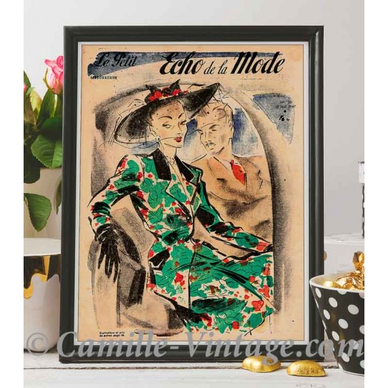 Affiche Le Petit Echo de La Mode 18 mai 1947