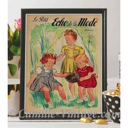 Affiche Le Petit Echo de La Mode 25 mai 1947