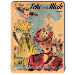 Aluminium plate Le Petit Echo de La Mode 29 June 1947