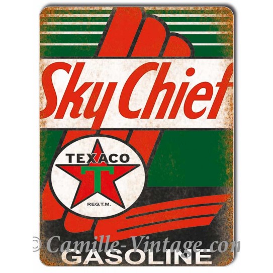 Aluminium plate Texaco Sky Chief