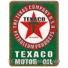 Plaque Aluminium Texaco Motor Oil