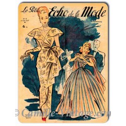 Plaque métal déco Le Petit Echo de La Mode 3 août 1947