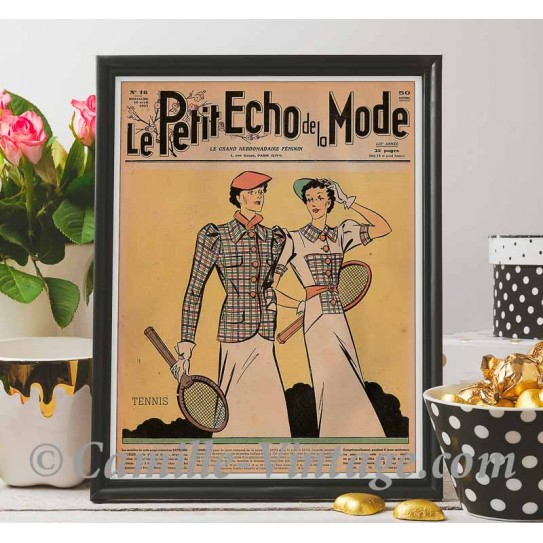 Affiche Le Petit Echo de La Mode 18 avril 1937