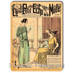 Plaque métal revue de mode vintage 20 mai 1923