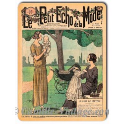Plaque métal revue de mode vintage 22 juillet 1923