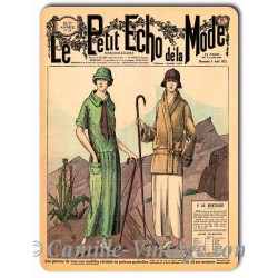Plaque métal revue de mode vintage 5 août 1923