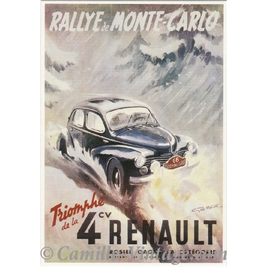 Postcard Renault 4 CV