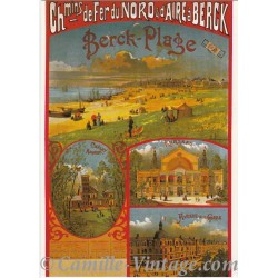 Postcard Chemins de Fer du Nord & d'Aire à Berck-Plage