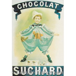 Carte Postale Chocolat Suchard Pierrot