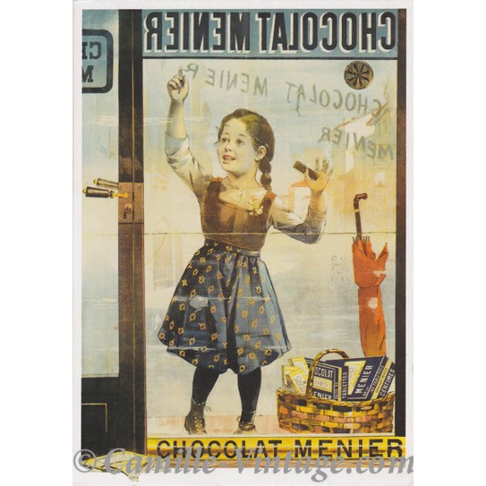 Carte Postale Chocolat Menier Vitrine