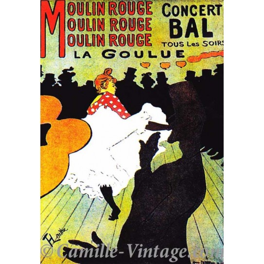 Postcard Moulin Rouge - La Goulue