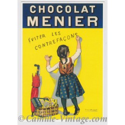 Carte Postale Chocolat Menier Dos