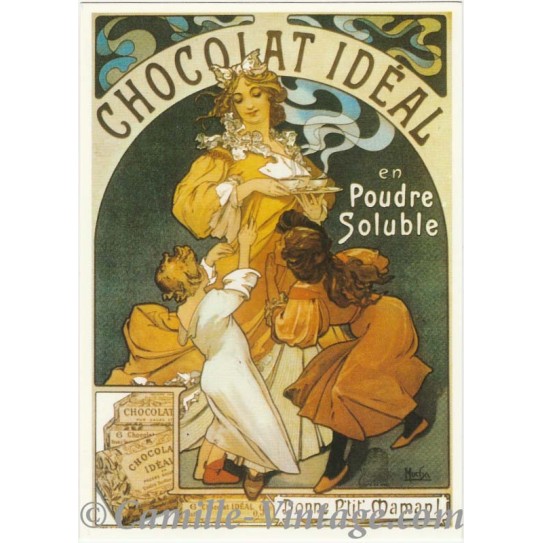 Carte Postale Chocolat Idéal