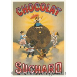 Postcard Chocolat Suchard Terre