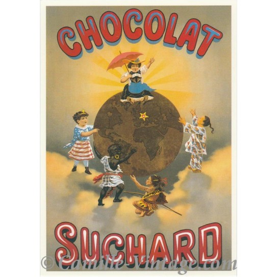 Carte Postale Chocolat Suchard Terre