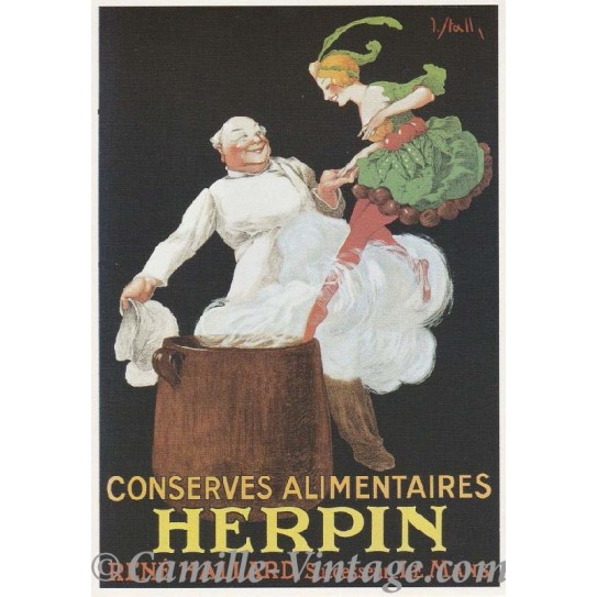 Postcard Conserves Alimentaires Herpin
