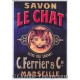 Carte Postale Savon Le Chat Extra Pur Garanti