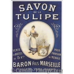 Carte Postale Savon de La Tulipe