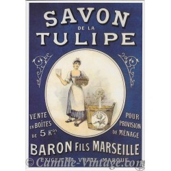 Postcard Savon de La Tulipe