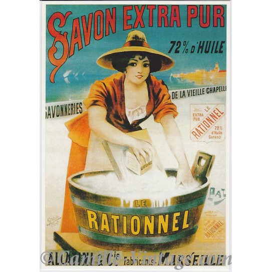 Postcard Savon Le Rationnel Extra Pur