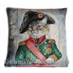 Housse de coussin Chat Militaire