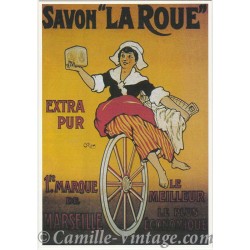 Postcard Savon La Roue Extra Pur - Marseille