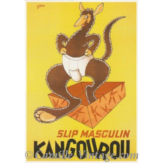 Postcard Slip Masculin Kangourou