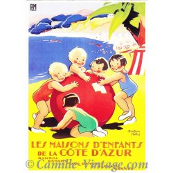 Postcard Côte d'Azur Les Maisons d'Enfants