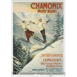Carte Postale Chamonix Mont-Blanc Sauteurs