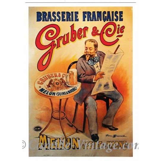 Carte Postale Brasserie Gruber&Cie