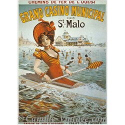 Postcard Grand Casino de St Malo