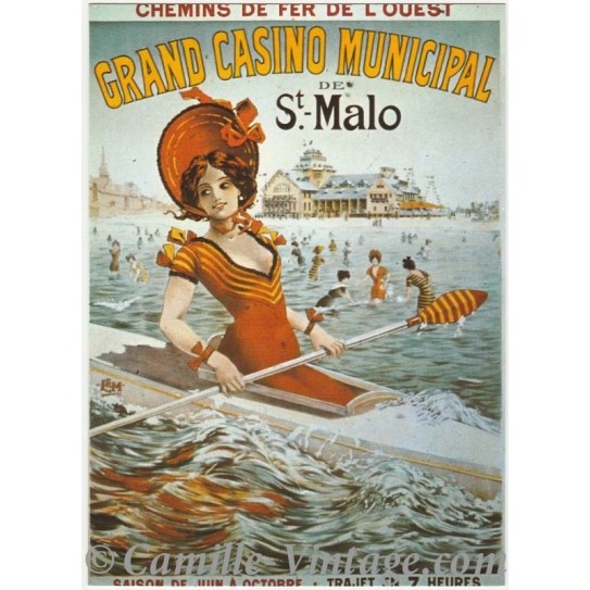 Carte Postale Grand Casino de St Malo