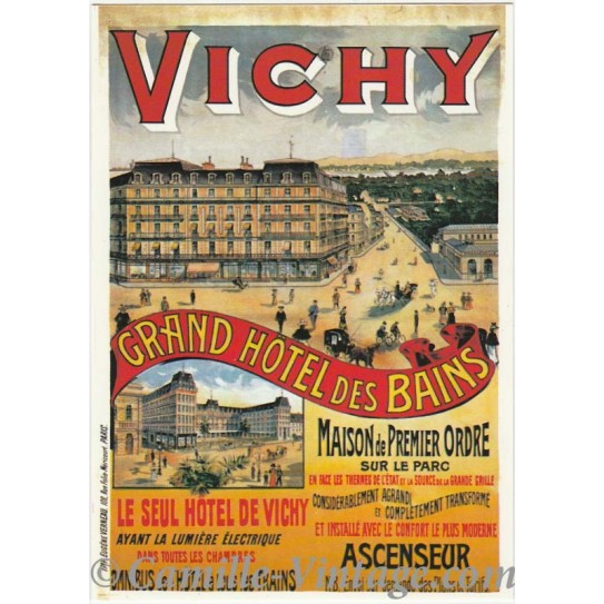 Carte Postale Vichy - Grand Hôtel des Bains