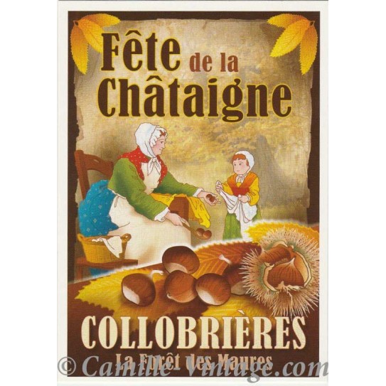 Carte Postale Fête de la Châtaigne Collobrières