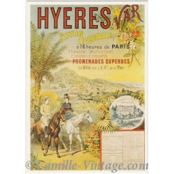 Postcard Hyères Station Hivernale