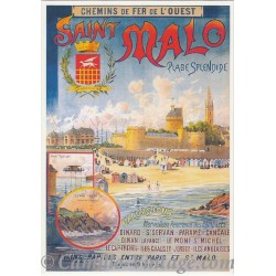 Postcard Saint-Malo Plage