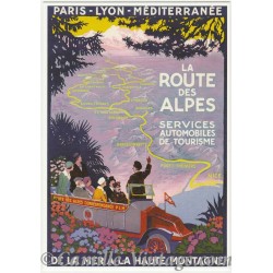 Carte Postale La Route des Alpes