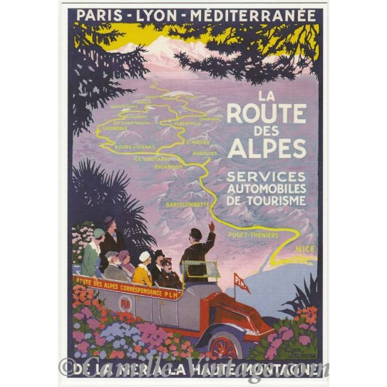 Postcard La Route des ALPES