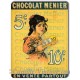 Plaque métal Chocolat Menier 5c
